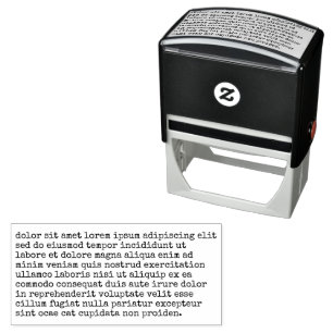 Sello Automático Estilo de texto de máquina de escribir grande de 3
