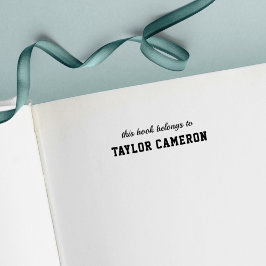 Sello Automático Estilo de variación de script y serie Este libro p