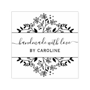 Sello Automático estiloso hecho a mano botánico