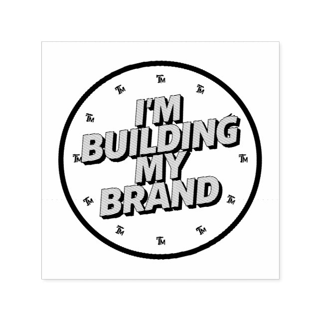 Sello Automático Estoy Construyendo Mi Marca (Diseño)