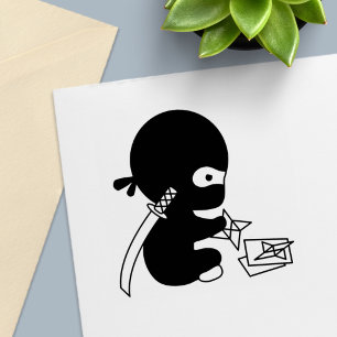 Sello Automático Estrella de origami plegable Tiny Ninja