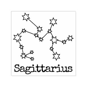 Sello Automático Estrellas Zodiac Horóscopo Celestial Sagittarius