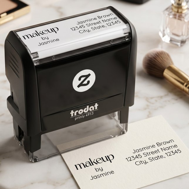 Sello Automático Estudio de Maquillaje Dirección de Devolución Pers (Subido por el creador)