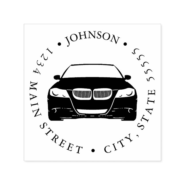 Sello Automático Etiqueta de devolución de Ilustracion de Personali (Diseño)