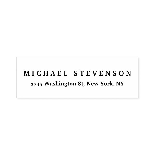 Sello Automático Etiqueta de dirección de devolución clásica única  (Diseño)