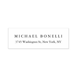 Sello Automático Etiqueta de dirección de devolución elegante moder