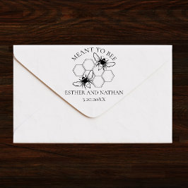 Sello Automático Etiqueta de Favor de Boda Personalizada Meant to B