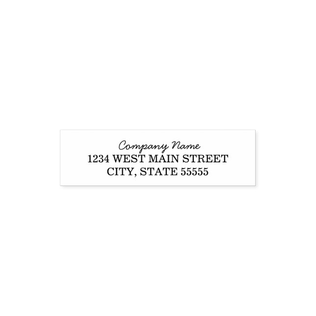 Sello Automático Etiqueta de retorno de monograma simple (Diseño)