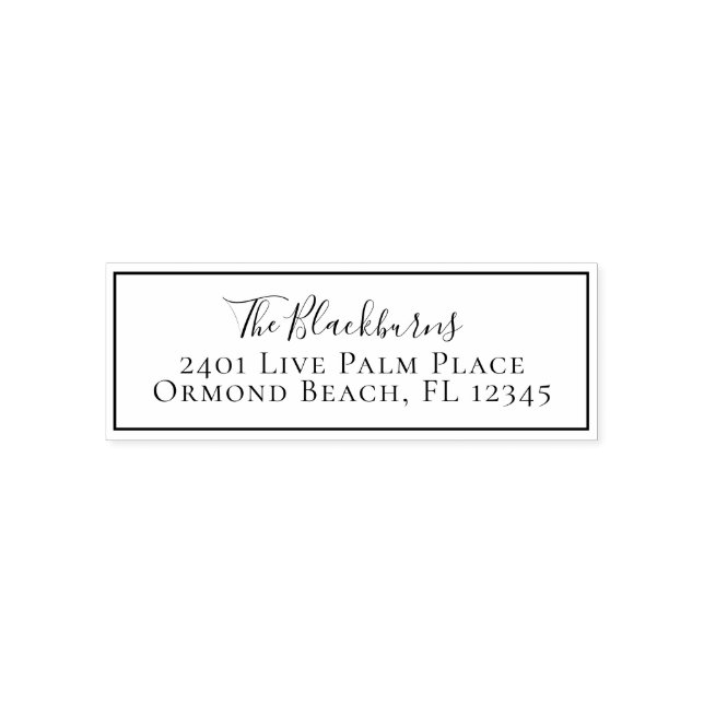 Sello Automático Etiqueta moderna personalizada de dirección de dev (Diseño)