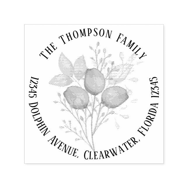 Sello Automático Euacalyptus Clase Simple Moderna Dirección de Reto (Diseño)