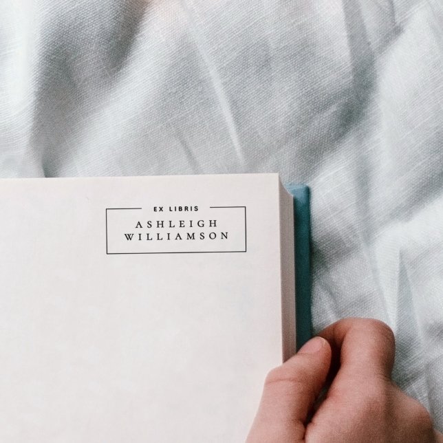 Sello Automático Ex Libris Clásico Elegante con Nombre Personalizad (Subido por el creador)