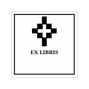 Sello Automático Ex libris con cruz