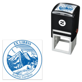 Sello Automático Ex Libris - Paisaje alpino