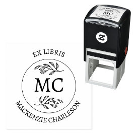 Sello Automático Ex Libris Personalizados Biblioteca de Monograma d