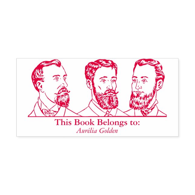 Sello Automático Ex Libris - Three Man v6 (Diseño)