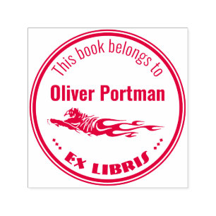 Sello Automático Ex Libris   Tigre