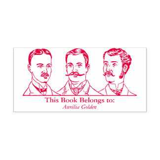 Sello Automático Ex Libris - Tres Hombres v1