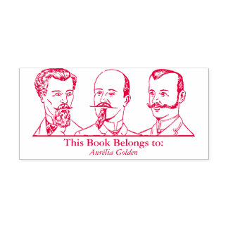 Sello Automático Ex Libris - Tres hombres v2