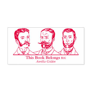 Sello Automático Ex Libris - Tres hombres v3