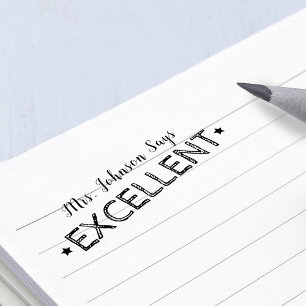 Sello Automático Excelente Maestros personalizados