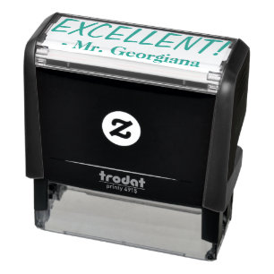 Sello Automático "EXCELENTE!" + Personalizado Nombre del tutor Sell