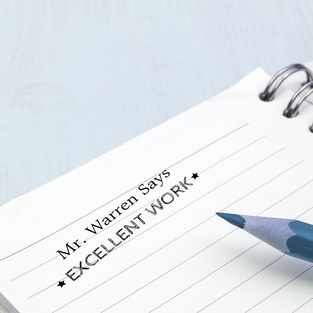 Sello Automático Excelente Trabajo | Profesores Personalizados (Subido por el creador)