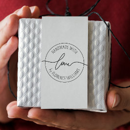 Sello Automático Fabricado a mano con amor | Nombre personalizado M