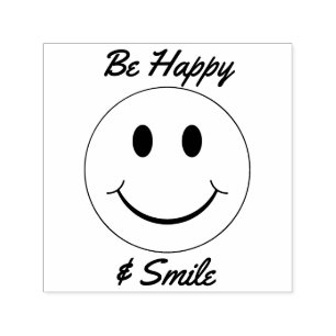 Sello Automático Face Be Happy and Smile