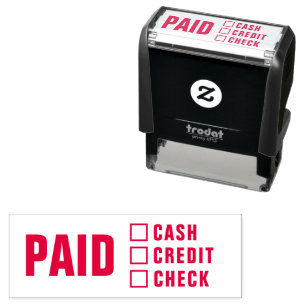 Sello Automático Factura comercial de cheque de tarjeta de crédito 