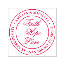 Faith Hope Love | Dirección de devolución de Boda 
