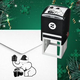 Sello Automático Familia de Navidades Elefantes Blancos