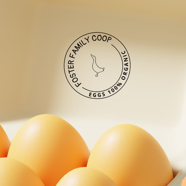Sello Automático Farmhouse Style Duck Egg carton Stamp Classic (Farmhouse Style Duck Egg carton Stamp Classic)