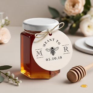 Sello Automático Favor de Boda de Miel Elegante Destinado a Ser