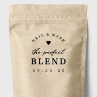Favor de café de boda The Perfect Blend moderno
