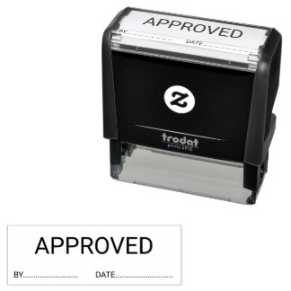 Sello Automático Fecha Aprobada Por Personalizable