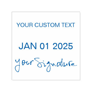 Sello Automático Fecha de autoenlace con texto Personalizado de fec