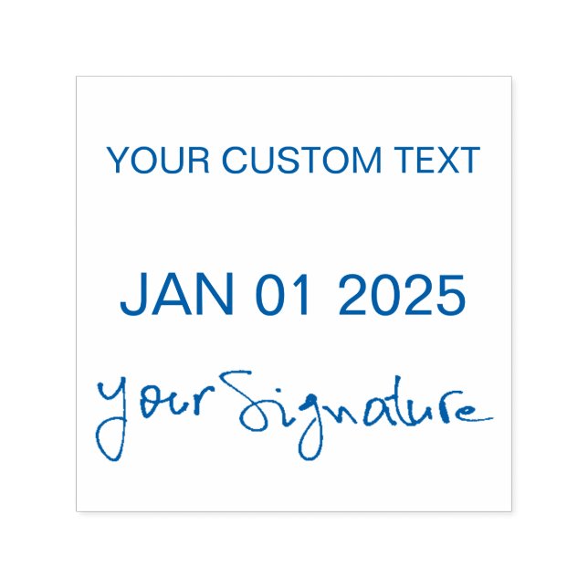 Sello Automático Fecha de autoenlace con texto Personalizado de fec (Diseño)