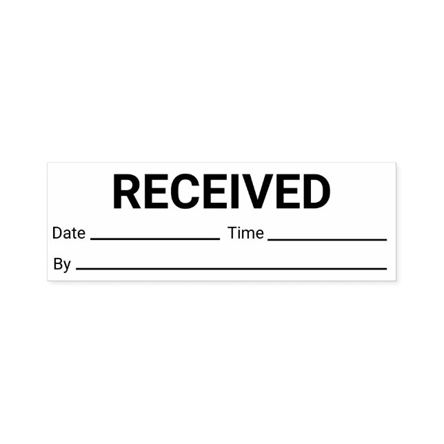 Sello Automático Fecha de recepción por (Diseño)