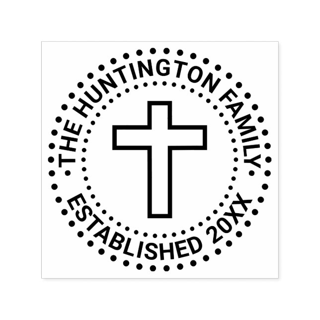 Sello Automático Fecha del nombre de la familia de cuadros simple c (Diseño)