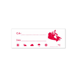 Sello Automático Fecha meteorológica de CA de Canadá de Posttravesí