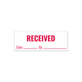 Sello Automático Fecha RECIBIDA Por Plantilla De Texto Empresarial