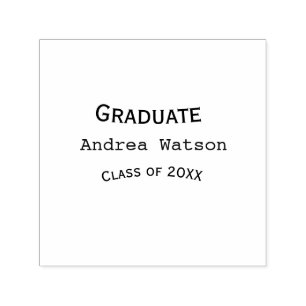 Sello Automático Felicidades graduado nombre promoción de 20XX tipo