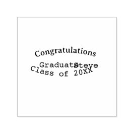 Sello Automático Felicidades graduado nombre promoción de 20XX tipo