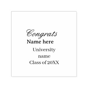 Sello Automático Felicidades graduado nombre universidad promoción
