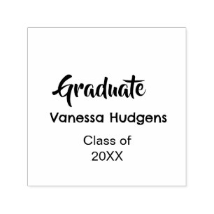 Sello Automático Felicitaciones de graduación nombre fecha año clas