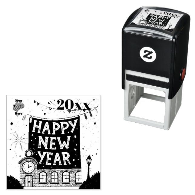 Sello Automático Feliz Año Nuevo (In Situ)