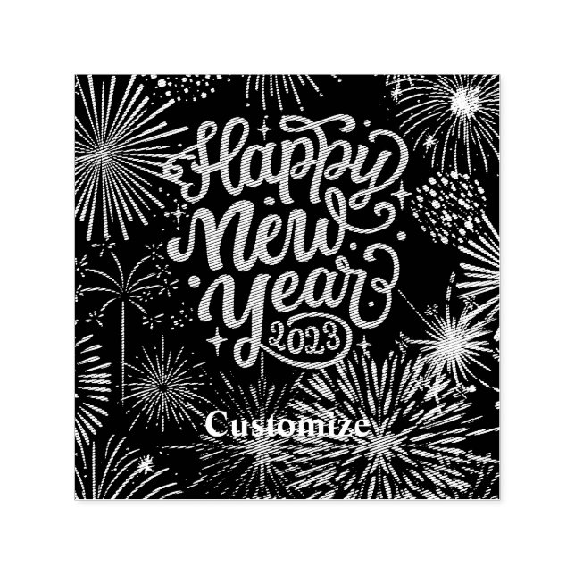 Sello Automático Feliz Año Nuevo 2023 Thunder_Cove (Diseño)