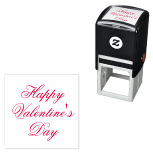Sello Automático Feliz Día de San Valentín Texto Elegante