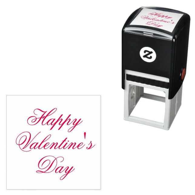 Sello Automático Feliz Día de San Valentín Texto Elegante (In Situ)