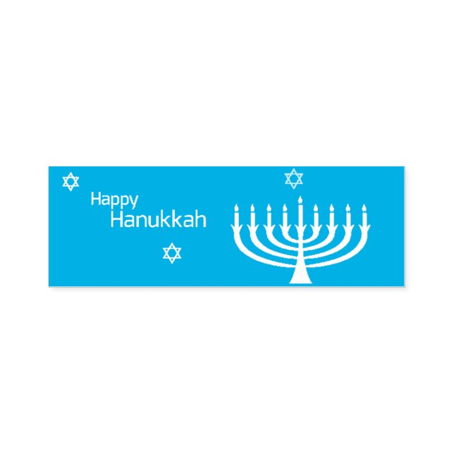 Sello Automático Feliz Hanukkah (Diseño)